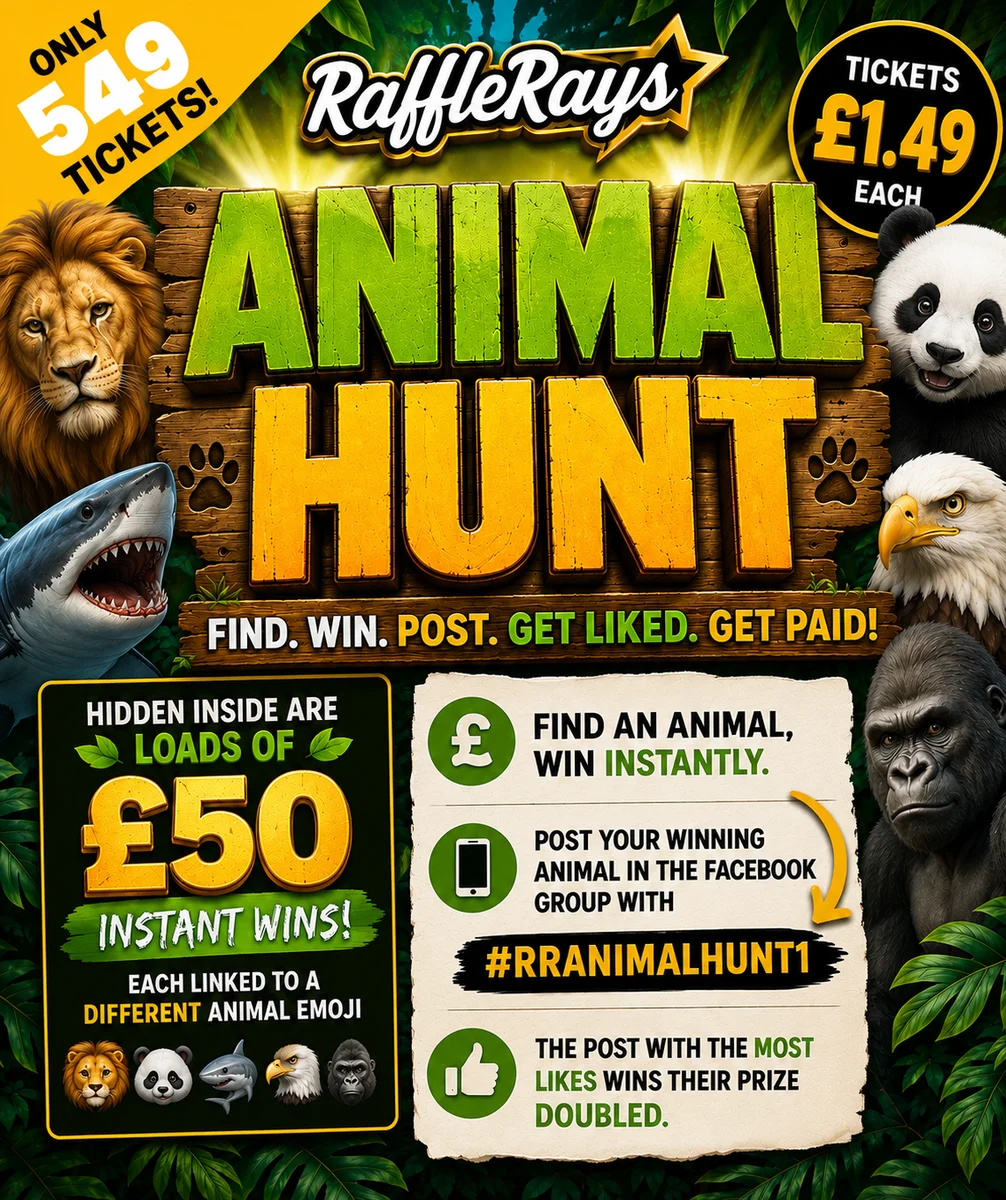 The RaffleRays Animal Hunt