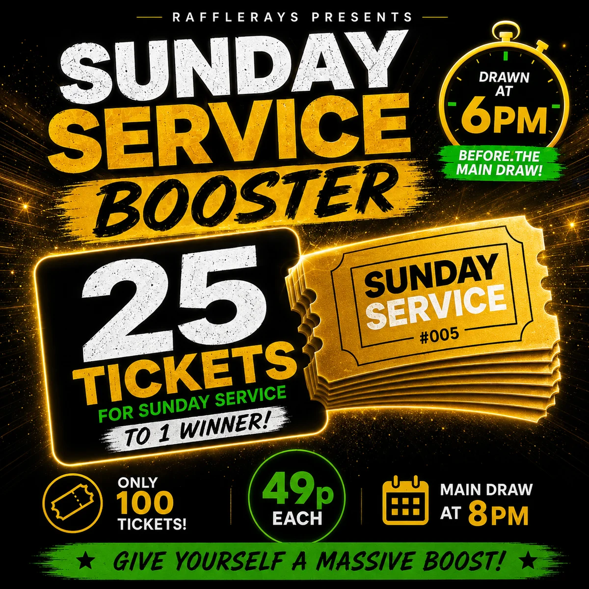 🚀☀️ THE SUNDAY SERVICE BOOSTER ☀️🚀